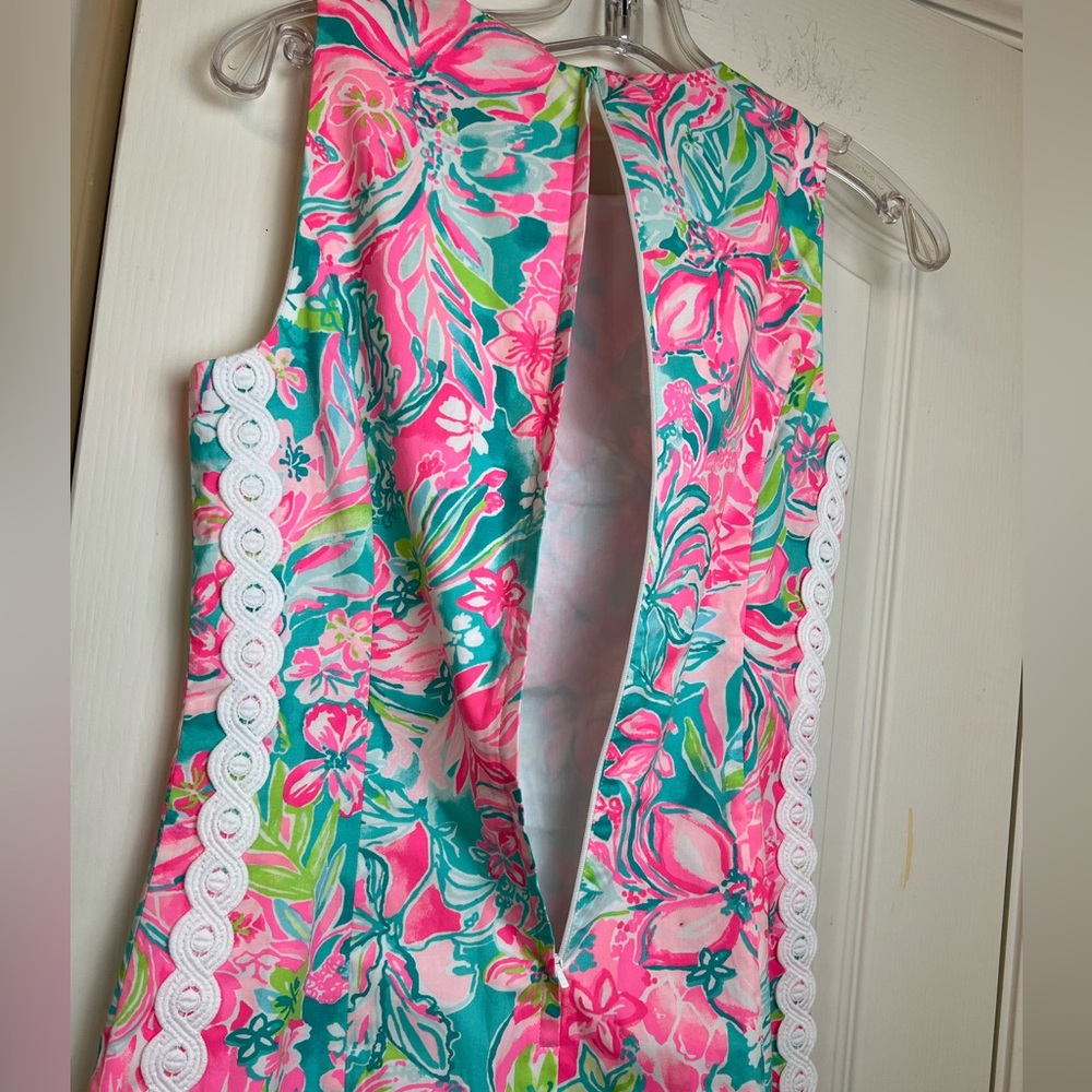 Lilly Pulitzer Mila Stretch Shift Dress, Size 0 Pink - Picture 8 of 15